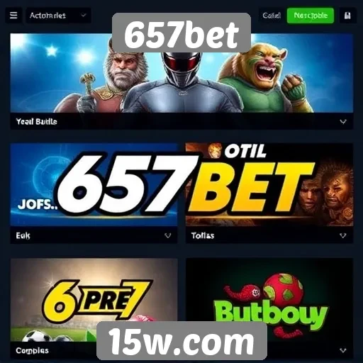 Jogos populares disponíveis no 657bet